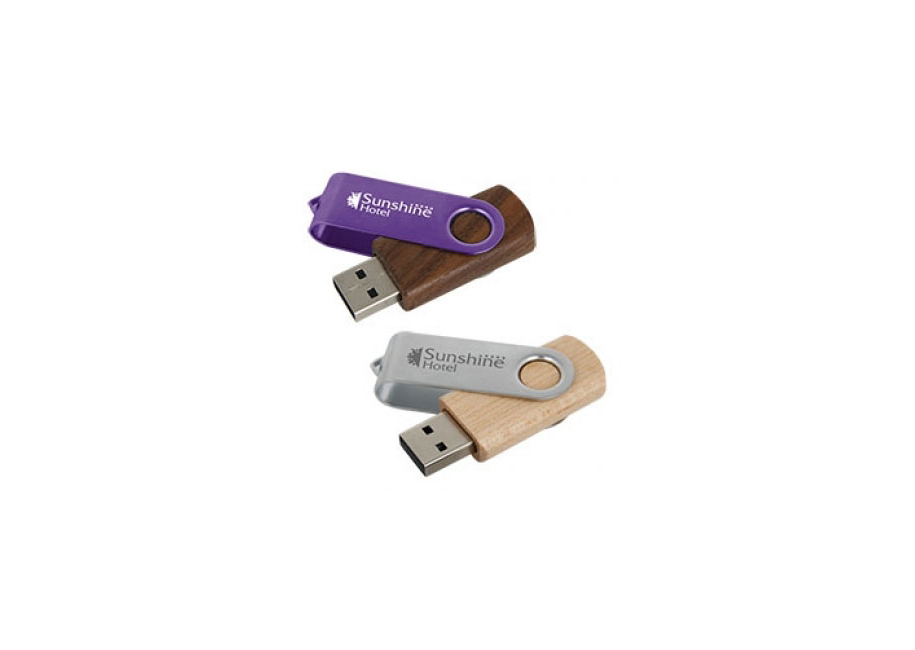 Pendrive z metalu i drewna
